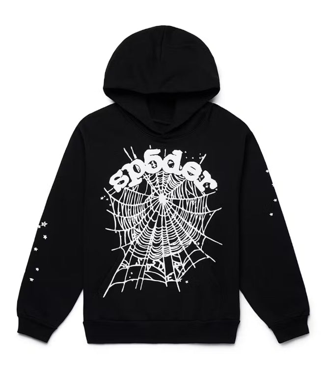 Black and White Sp5der Hoodie
