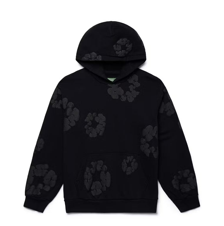 Black monochrome Denim Tears Hoodie