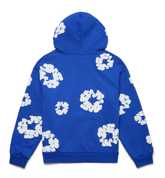 Blue and White Denim Tears Hoodie