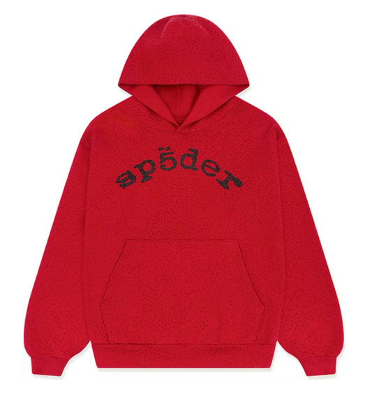 Red VVS Sp5der Hoodie