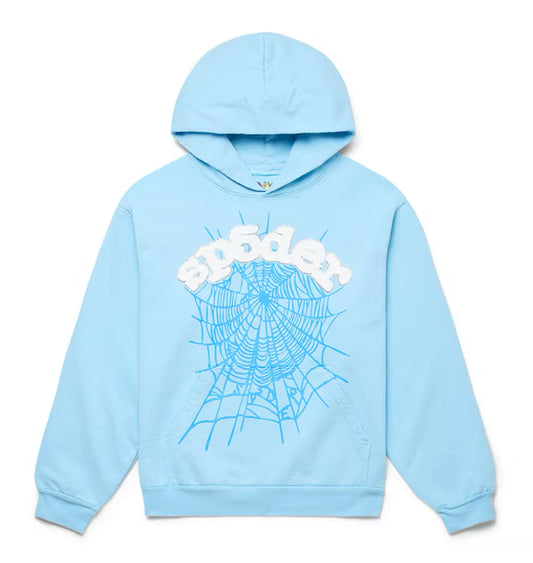 Sky Blue Sp5der Hoodie