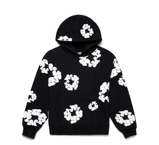 Black and White Denim Tears hoodie